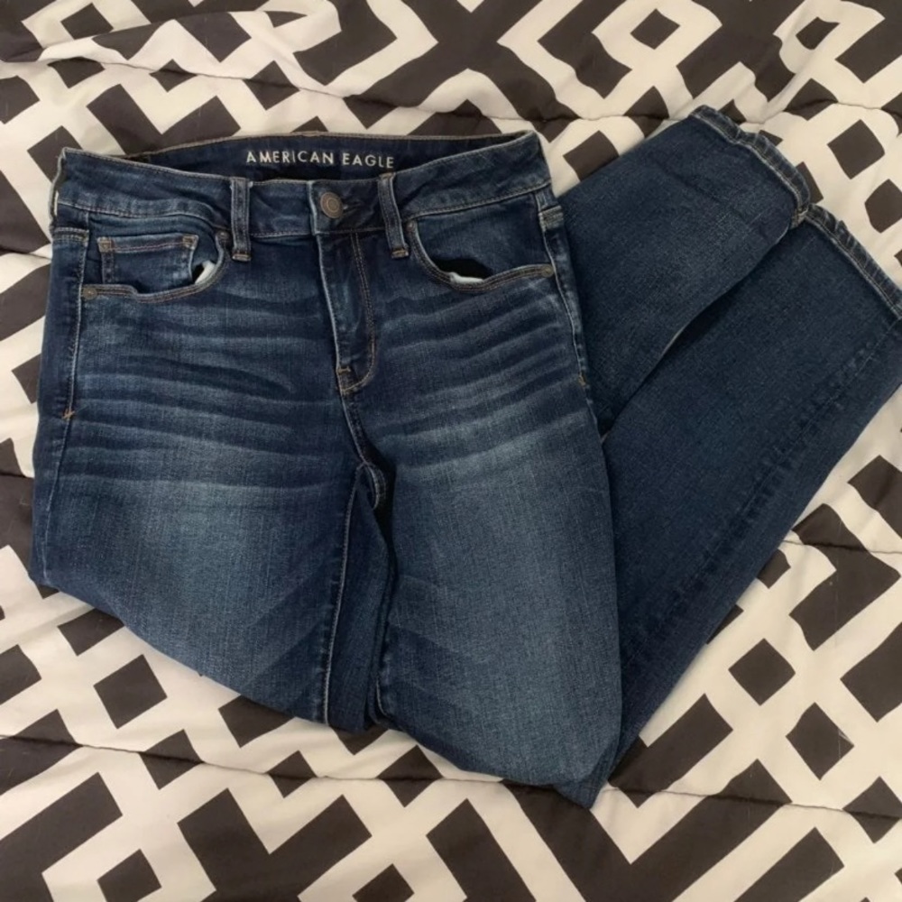 American Eagle Skinny Jeans Low Rise 8